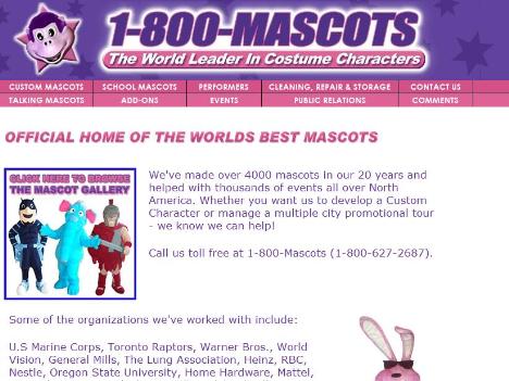 www.1800mascots.com